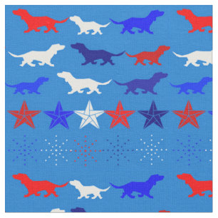 Tecido Red, White e Blue Linens & Cotton Designer