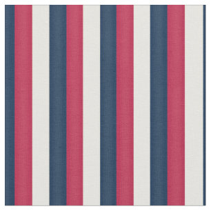 Tecido Red White e Blue Stripes
