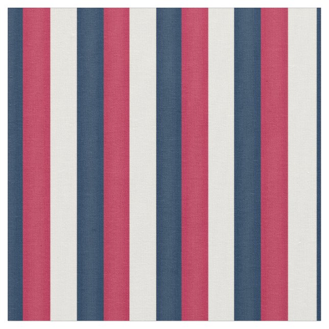 Tecido Red White e Blue Stripes (Detalhe)