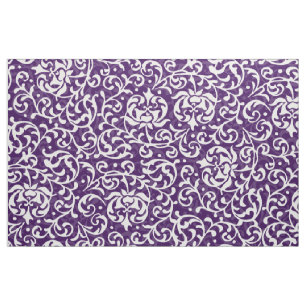 Tecido Regal Purple Renaissance Floral Damask