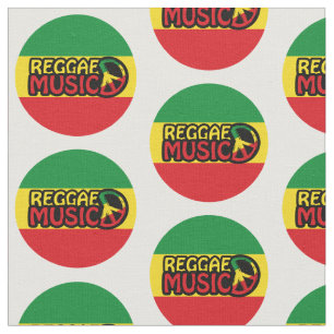 Tecido Reggae Music, reggae art com símbolo de paz