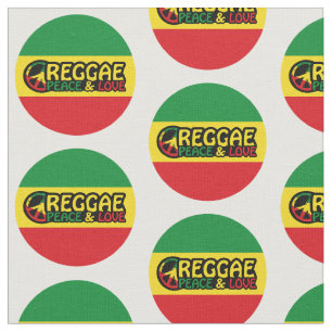 Tecido Reggage art com palavras positivas Peace and Love