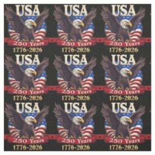 Tecido Relógio América 250 1776-2026 Bandeira Americana Á