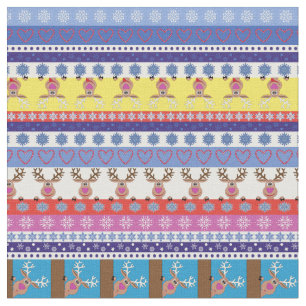 Tecido rena de natal