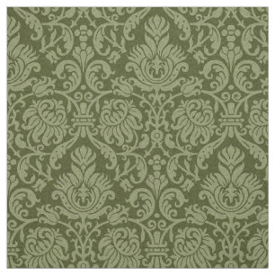 Tecido Renaissance Genoese Damask, Olive Green