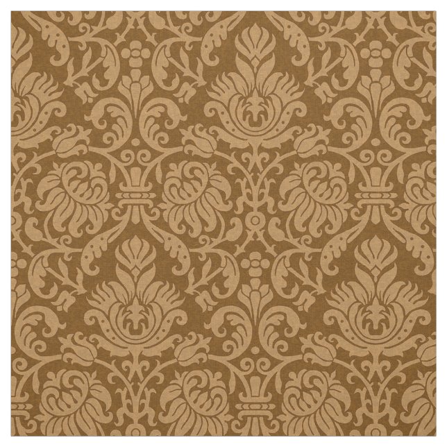 Tecido Renascimento Genoese Damask, Caramel Queimado (Modelo)