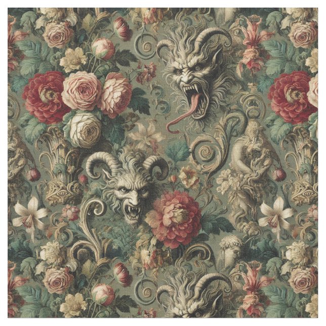 Tecido Renegade Harvest - Azulejo Clássico Gótico (Detalhe)