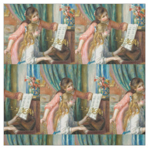 Tecido Renoir Girls no Piano Impressionismo Pintura