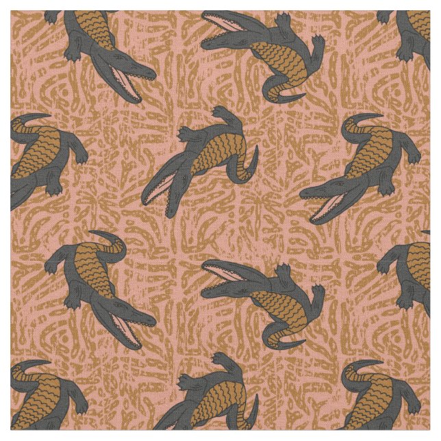 Tecido réptil jacaré ferrugem  (Detalhe)