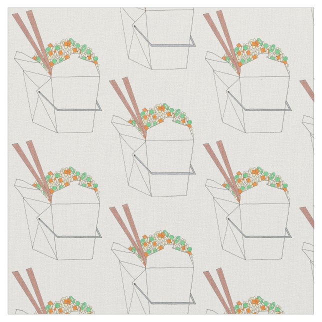 Tecido Restaurante Chinês de Comprar Comida Cuisina (Detalhe)