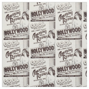 Tecido Restaurante e impressão Hollywood Cabaret 1930