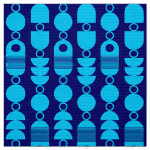 Tecido Resumo 140823 - Azul Céu sobre Azul Escuro