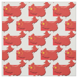 Tecido Resumo do Mapa Chinês de Sinalizador da CHINA