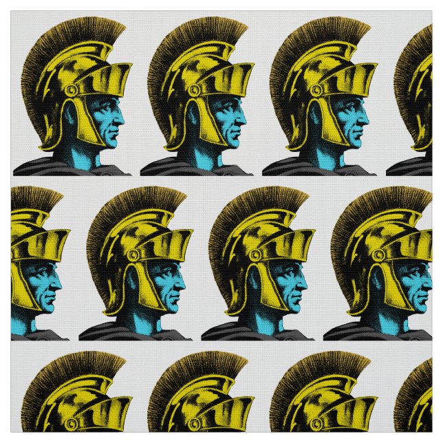 Tecido Retrato de Pop de Arte do Gladiador Romano (Modelo)