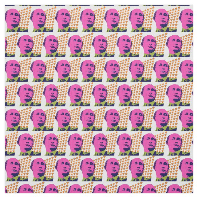 Tecido Retrato de Pop de Arte Putin Rosa (Modelo)