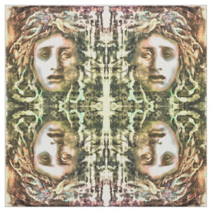 Tecido Retrato Medusa de um Gorgão