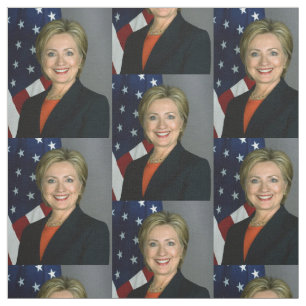 Tecido Retrato Oficial Hillary Clinton