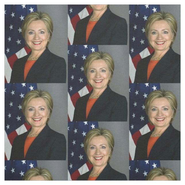 Tecido Retrato Oficial Hillary Clinton (Modelo)