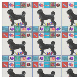 Tecido Retriever do cão de água & equipamento portugueses