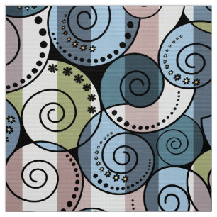 Tecido Retro, espiral