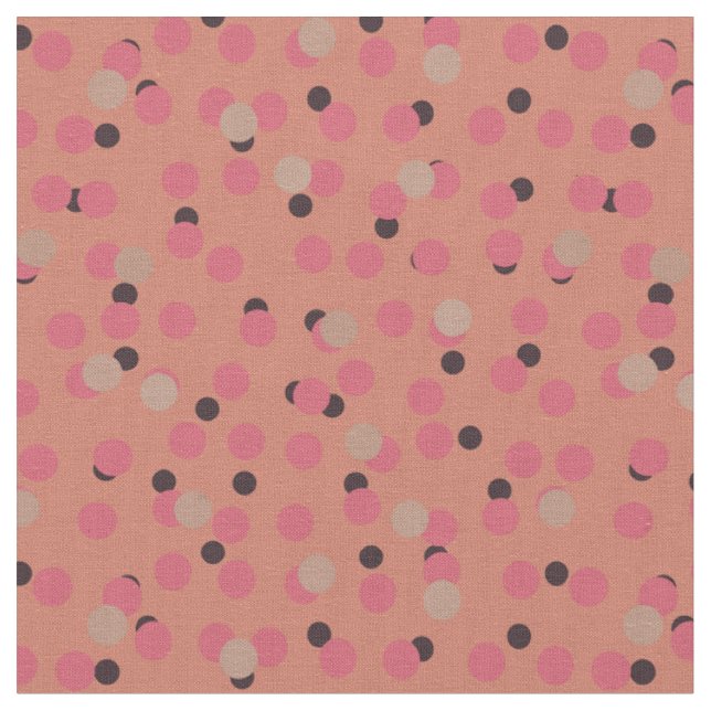 Tecido Retro Flamingo Fizz Bold Pink Pontos   (Detalhe)