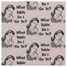 Retrô Rosa Bunco Engraçado Que Mesa Vou Ter?