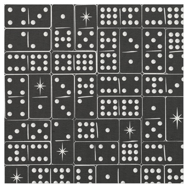 Tecido Retro Starburst Dominoes (Detalhe)