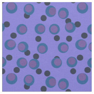 Tecido Retro Teal & Purple Órbita Atômica
