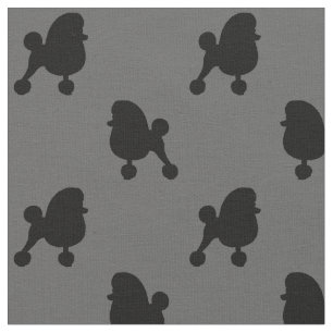 Tecido Rico Toy Poodle Silhouettes Pattern Dog Lover