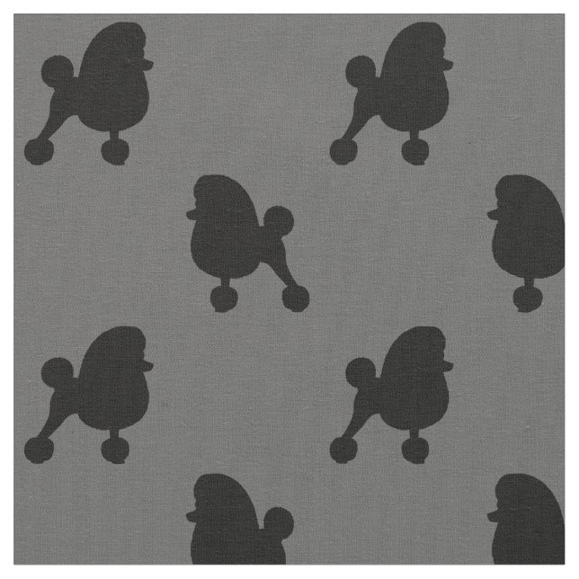 Tecido Rico Toy Poodle Silhouettes Pattern Dog Lover (Detalhe)