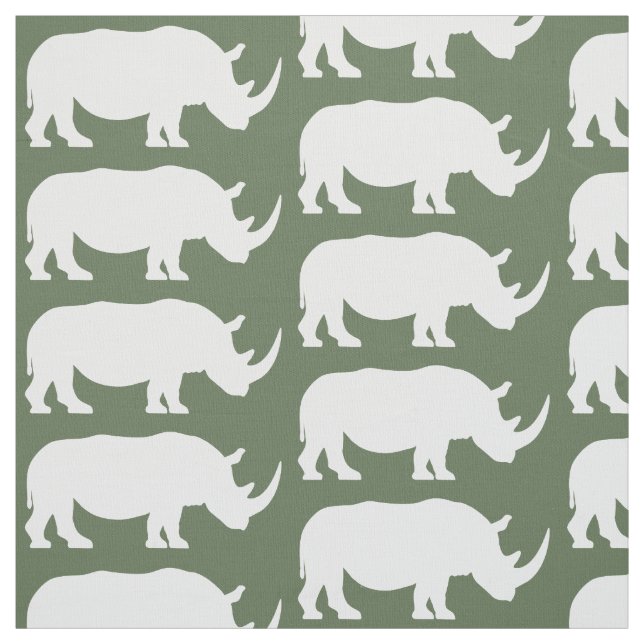Tecido Rinoceronte na silhueta (Modelo)