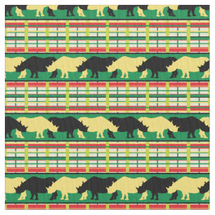 Tecido Rinocerontes Safari Weave Patterno