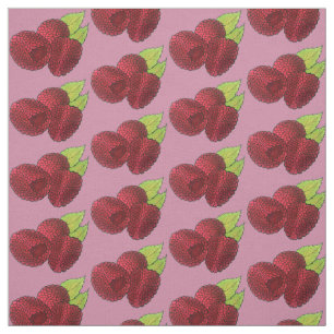 Tecido Ripe Framboesas Framboesas Berry Fruta Berries