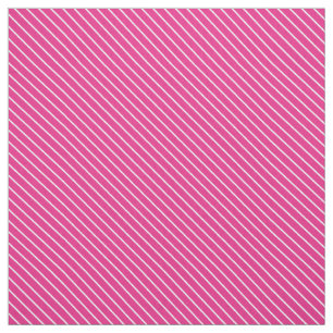 Tecido Riscas diagonais - cor-de-rosa fúcsia e branco