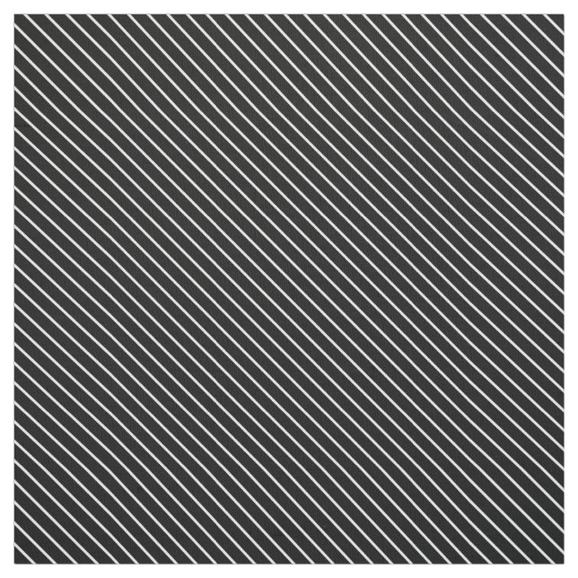 Tecido Riscas diagonais - preto e branco (Modelo)