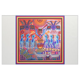 Tecido Ritual de Peyote Huichol do Sudoeste