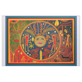 Tecido Ritual do Sudoeste Shaman Huichol