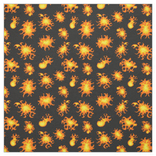 Tecido Roaring Flames Pattern