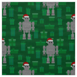 Tecido robô santa claus do xmas
