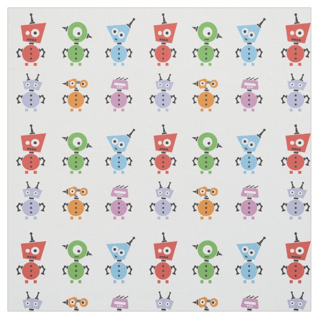 Tecido Robots Monster (Modelo)