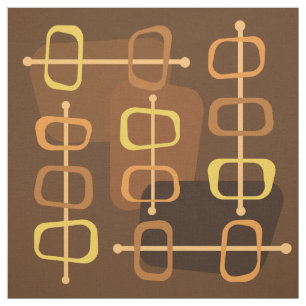 Tecido Rochas Abstrato de Arte Hollow Brown, 1950