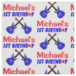 TECIDO ROCK STAR PERSONALIZADO DE 1 ANO