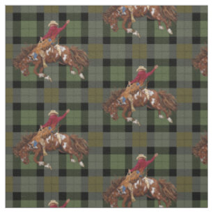 Tecido Rodeo Cowboy-Bronco Busting Western
