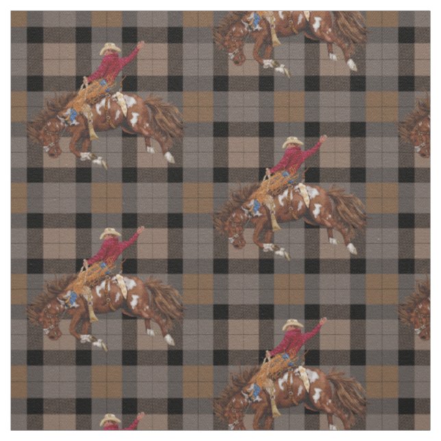 Tecido Rodeo Cowboy-Bronco Busting Western (Modelo)