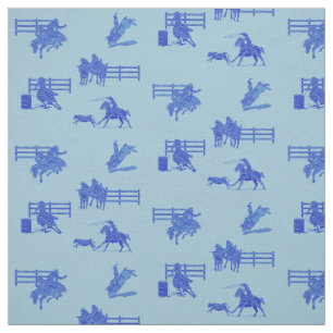 Tecido Rodeo Evita Cavalo de Cowboy Ocidental