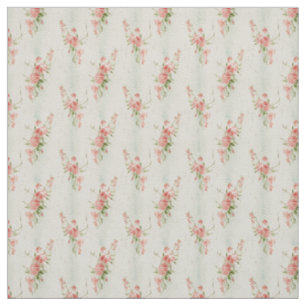 Tecido Romântica Pink Blossomas com Serenidade Vintage