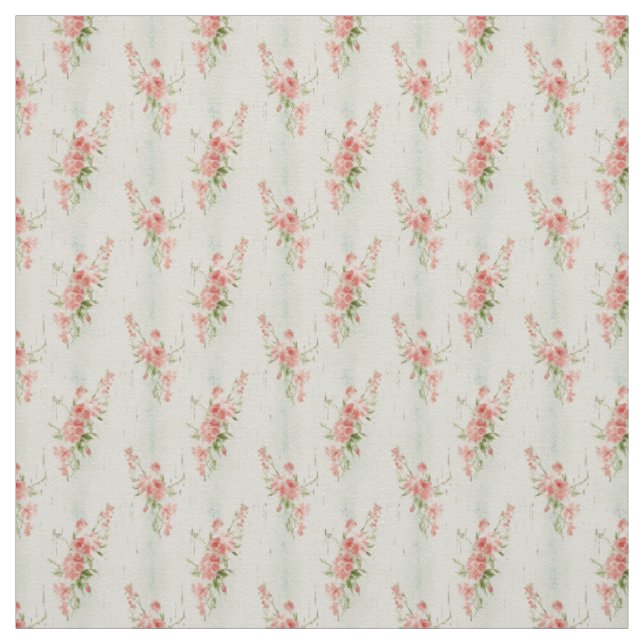Tecido Romântica Pink Blossomas com Serenidade Vintage (Modelo)