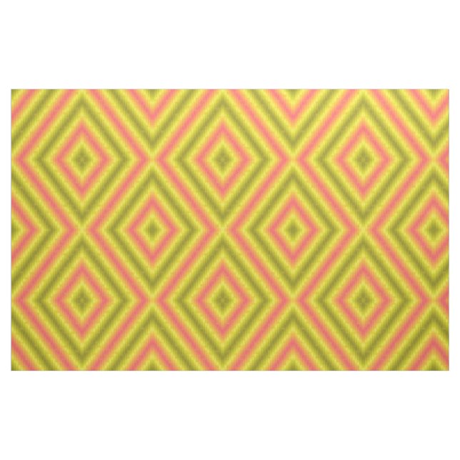 tecido rosa amarelo (Fat Quarter)