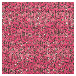 Tecido Rosa Art Nouveau Rennie Macintosh Graphic
