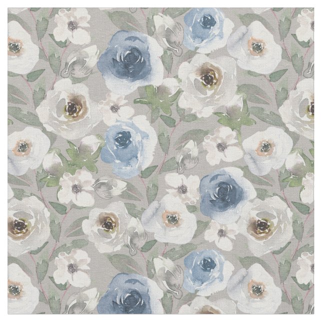 Tecido Rosa branco e azul (Detalhe)